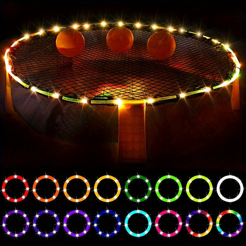 Trampoline Lights Solar Powered LED for 8-16 Ft Trampolines – 50 or 100 LEDs, 8 Modes, IP65 Waterproof Outdoor Rope Lights – Multicolor, White & Blue Glow Trampoline Accessories
