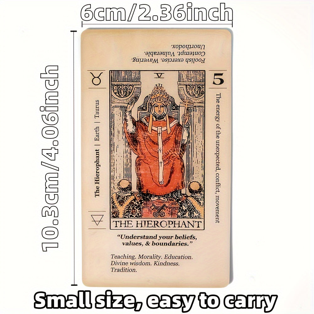 Tarot Cards for Beginners 78 Vintage Card Deck with PDF Guide – Spiritual Gift for Adults, Halloween Christmas Party Game, Family & Friends