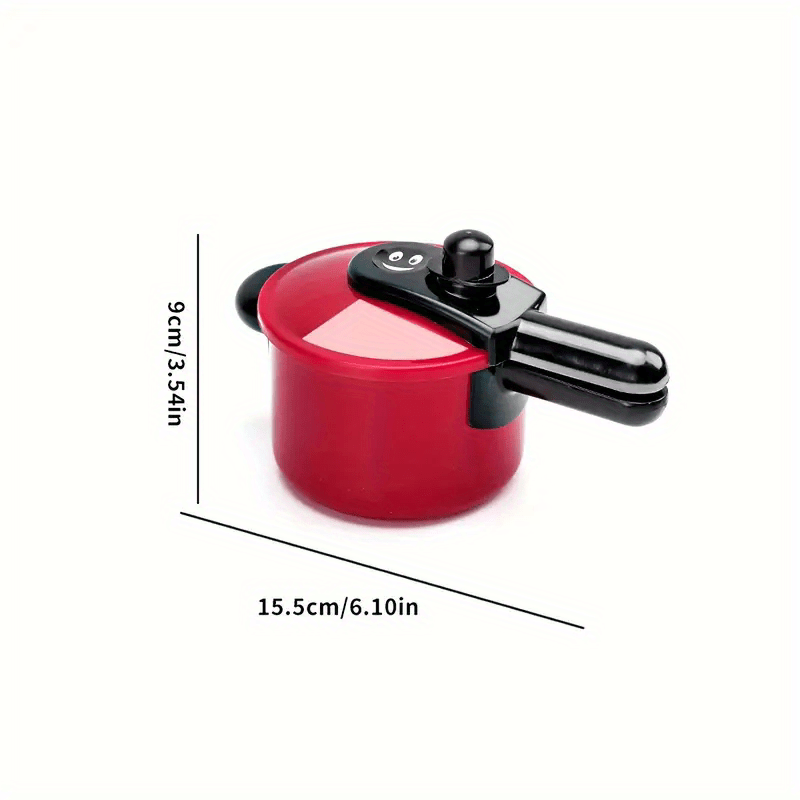 Kids Kitchen Playset 51-Piece Red, Pretend Play Cooking Set with Cookware Tableware & Food, Learning Gift for Boys Girls Toddlers, Birthday Christmas Halloween