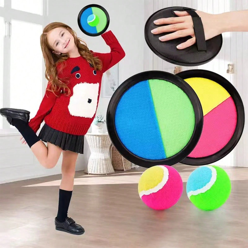 Suction Cup Ball Toy for Kids, Outdoor Toss and Catch Palm Racket Game for Parent-Child Backyard Play, Camping Activities and Party Gifts