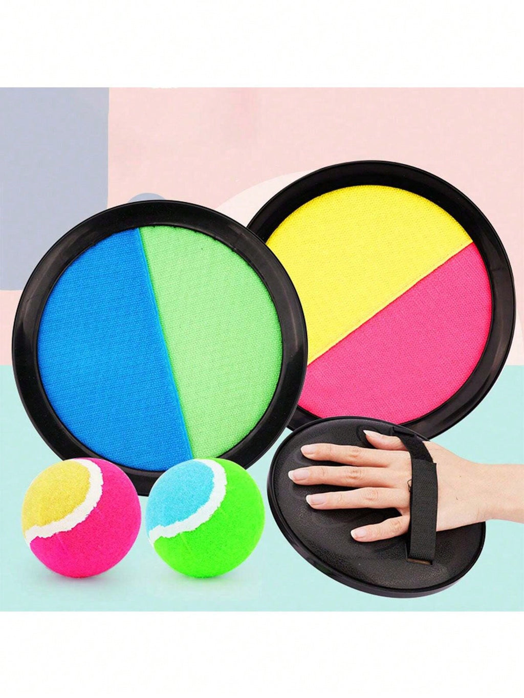 Suction Cup Ball Toy for Kids, Outdoor Toss and Catch Palm Racket Game for Parent-Child Backyard Play, Camping Activities and Party Gifts