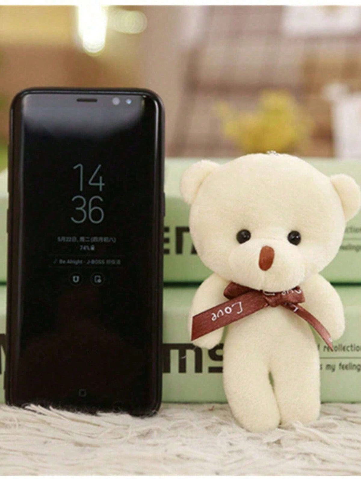 Teddy Bear Plush Keychain Set, 10-Piece Small Stuffed Bears for Wedding Bouquets, Birthday Party Favors, Gift Crafts and Bag Decor