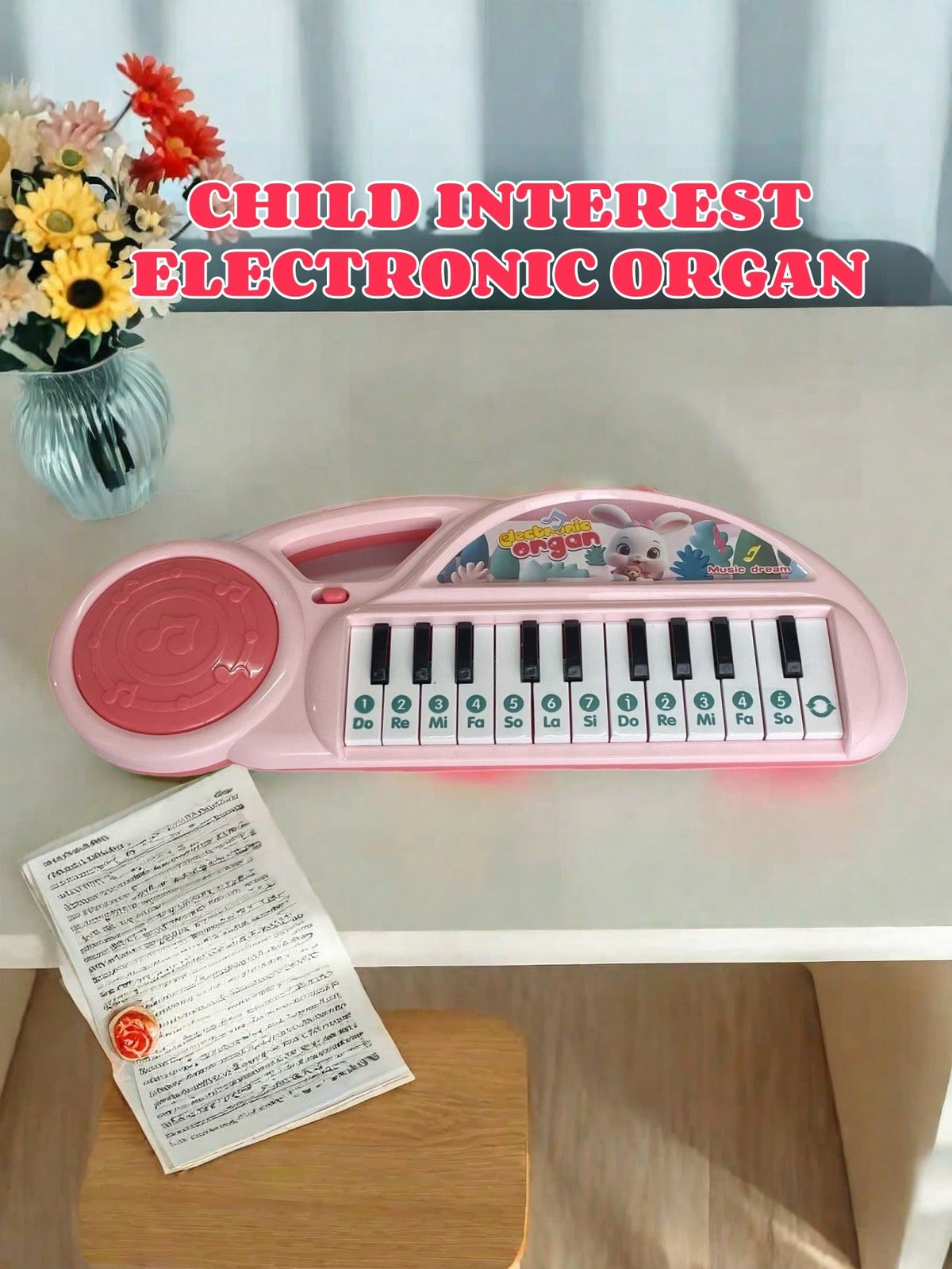 13-Key Electronic Piano Toy for Kids, Portable Cartoon Musical Keyboard for Early Music Exploration, Boys and Girls Birthday Gift