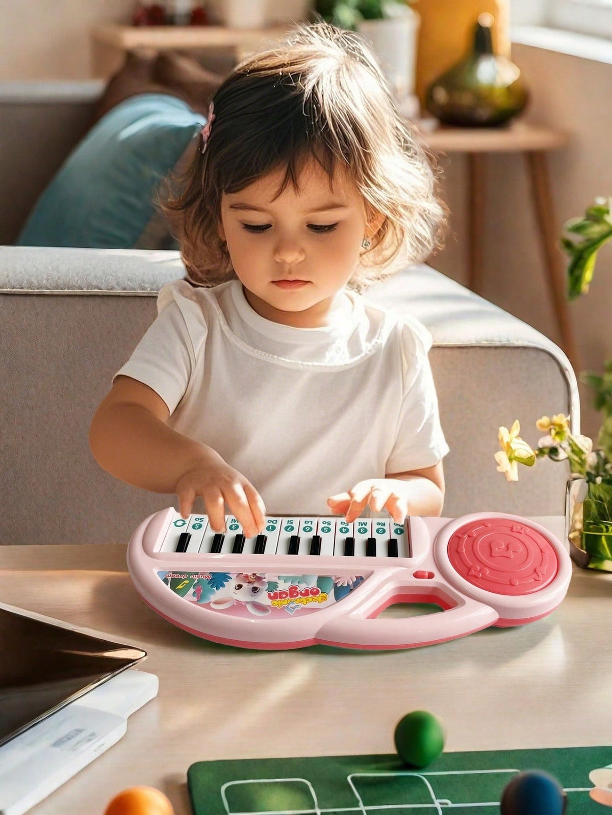 13-Key Electronic Piano Toy for Kids, Portable Cartoon Musical Keyboard for Early Music Exploration, Boys and Girls Birthday Gift