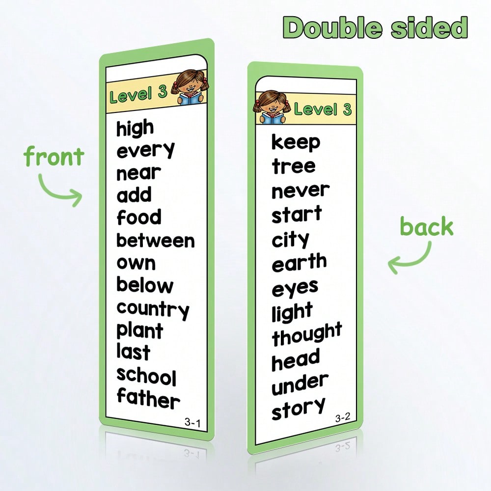 1000 English Sight Words Flashcards, Lachilly 41-Card Learning Set for Guided Reading Games, Vocabulary Practice and Homeschool Literacy Activities