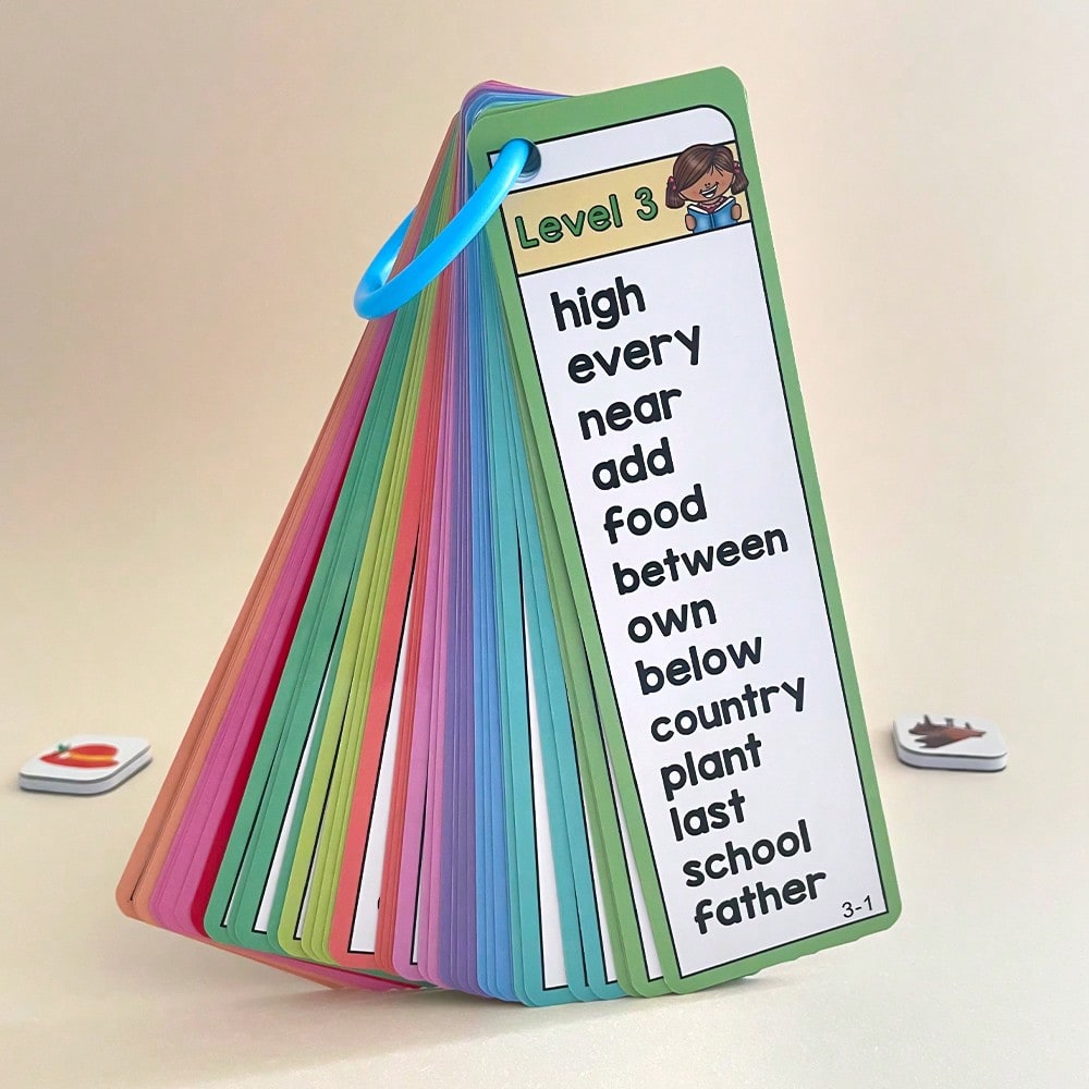 1000 English Sight Words Flashcards, Lachilly 41-Card Learning Set for Guided Reading Games, Vocabulary Practice and Homeschool Literacy Activities