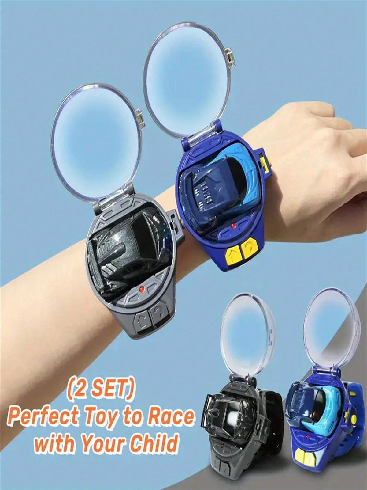 Watch Controlled RC Car for Kids Ages 3-12, Mini Alloy Racing Vehicle with Wireless Watch-Style Remote, Eight Color Options for Birthday and Holiday Gifts