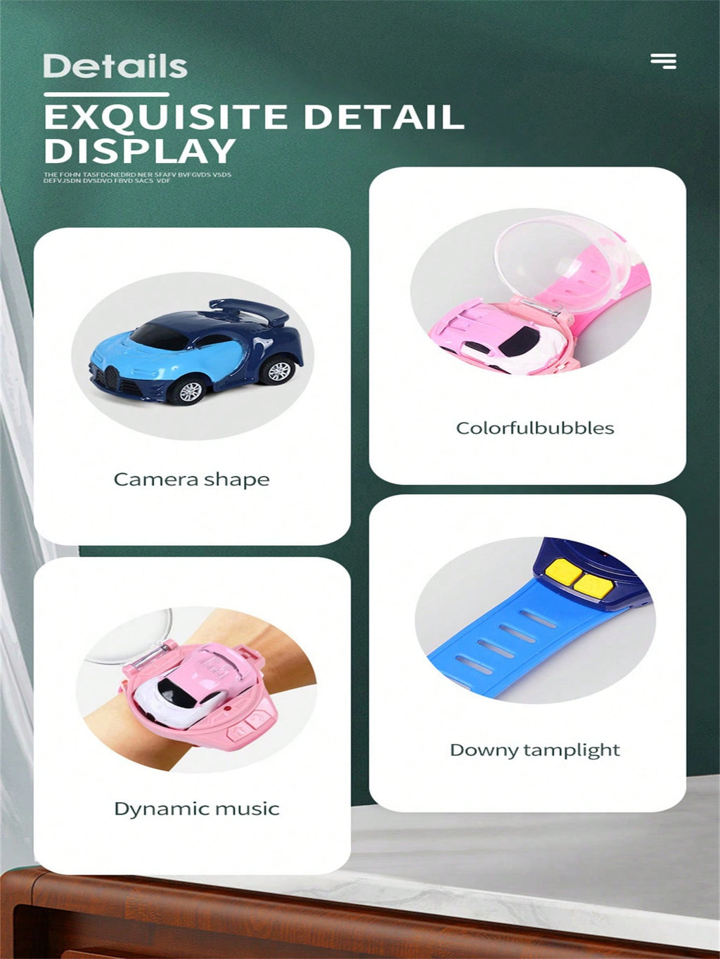 Watch Controlled RC Car for Kids Ages 3-12, Mini Alloy Racing Vehicle with Wireless Watch-Style Remote, Eight Color Options for Birthday and Holiday Gifts
