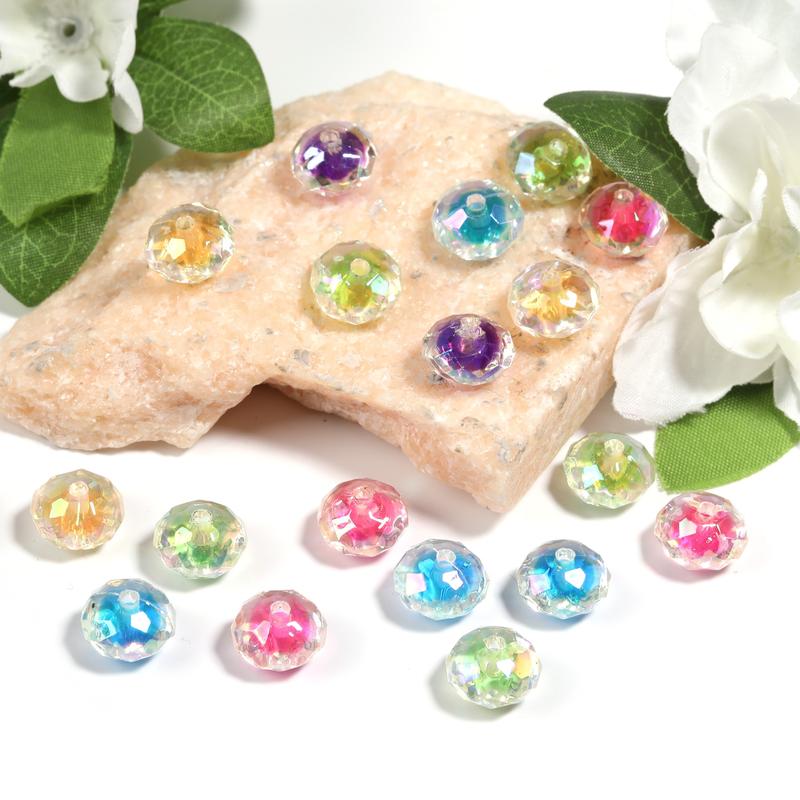 Acrylic Spacer Beads for Jewelry Making, B118 Wavy Rings and Decorative Beading Supplies for DIY Bracelets, Necklaces and Handmade Accessory Gifts