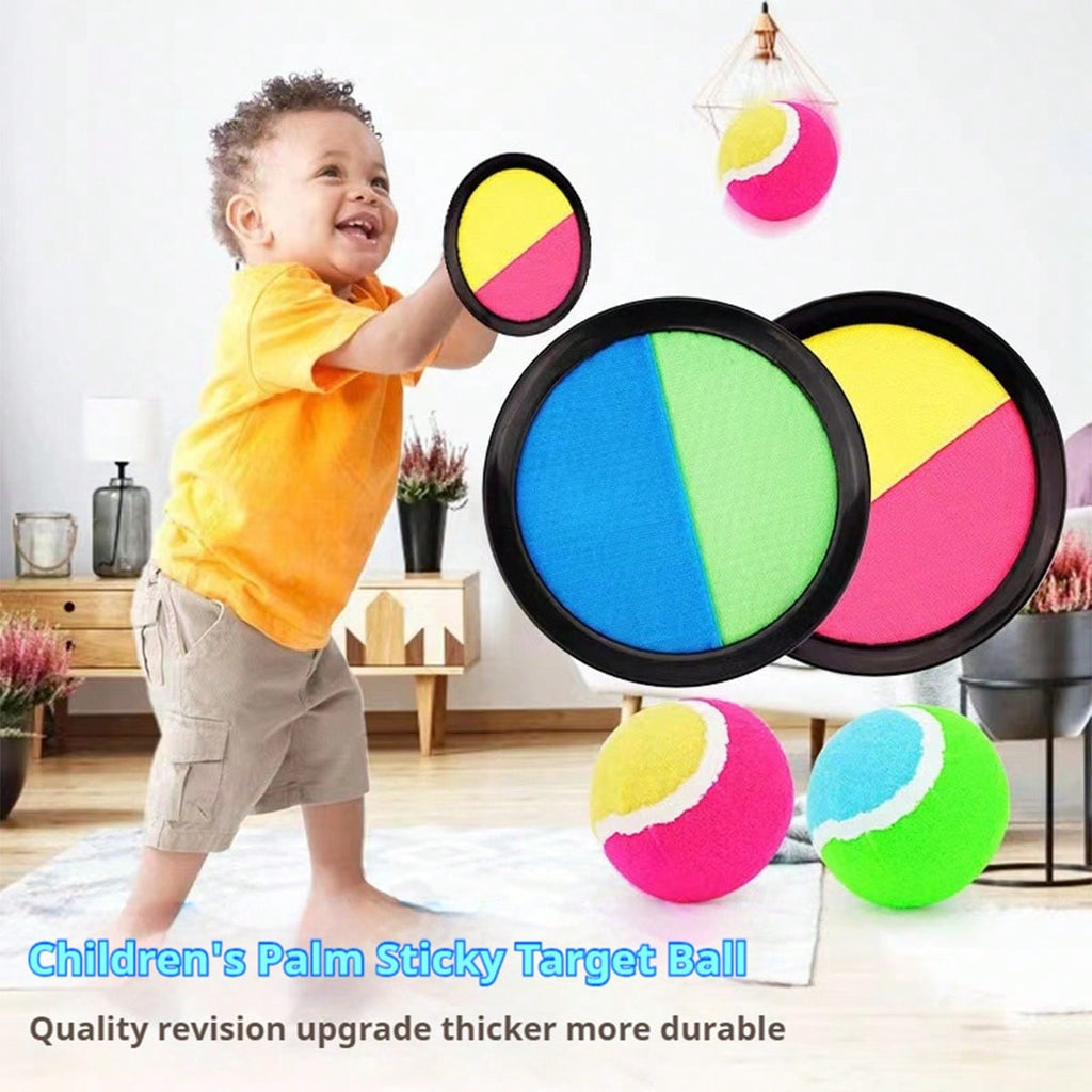 Suction Cup Ball Toy for Kids, Outdoor Toss and Catch Palm Racket Game for Parent-Child Backyard Play, Camping Activities and Party Gifts