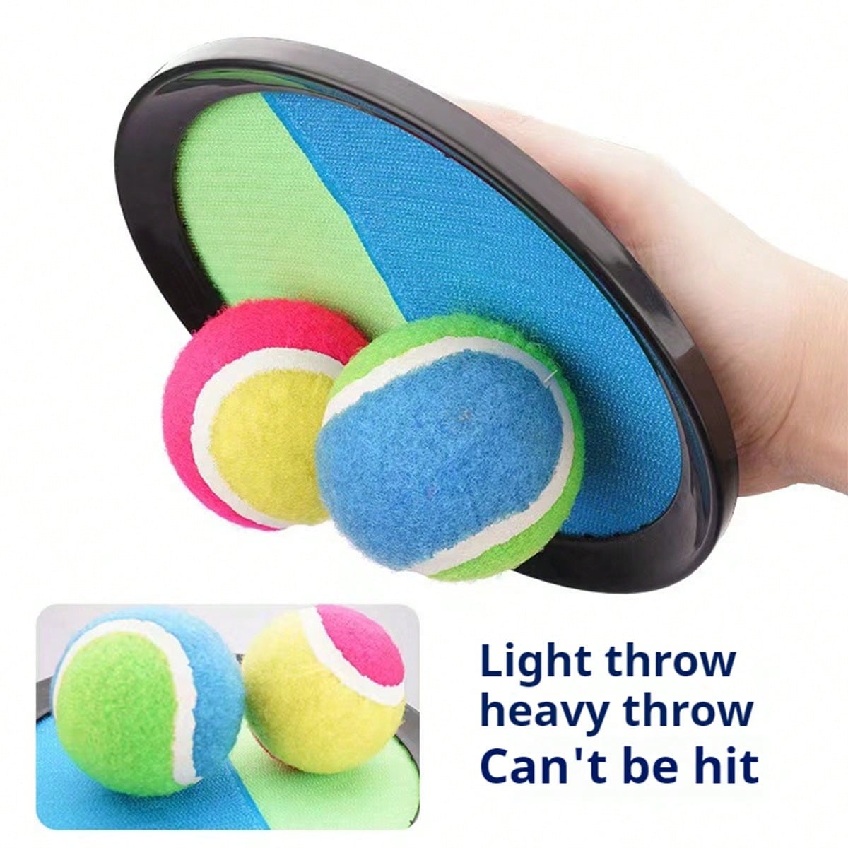 Suction Cup Ball Toy for Kids, Outdoor Toss and Catch Palm Racket Game for Parent-Child Backyard Play, Camping Activities and Party Gifts