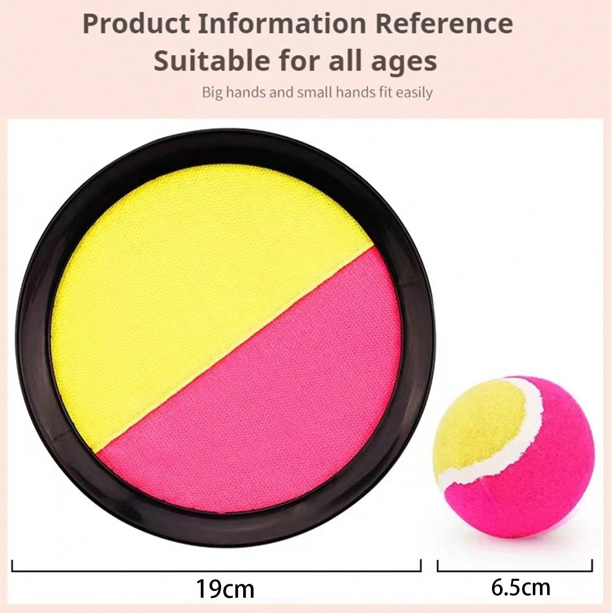 Suction Cup Ball Toy for Kids, Outdoor Toss and Catch Palm Racket Game for Parent-Child Backyard Play, Camping Activities and Party Gifts