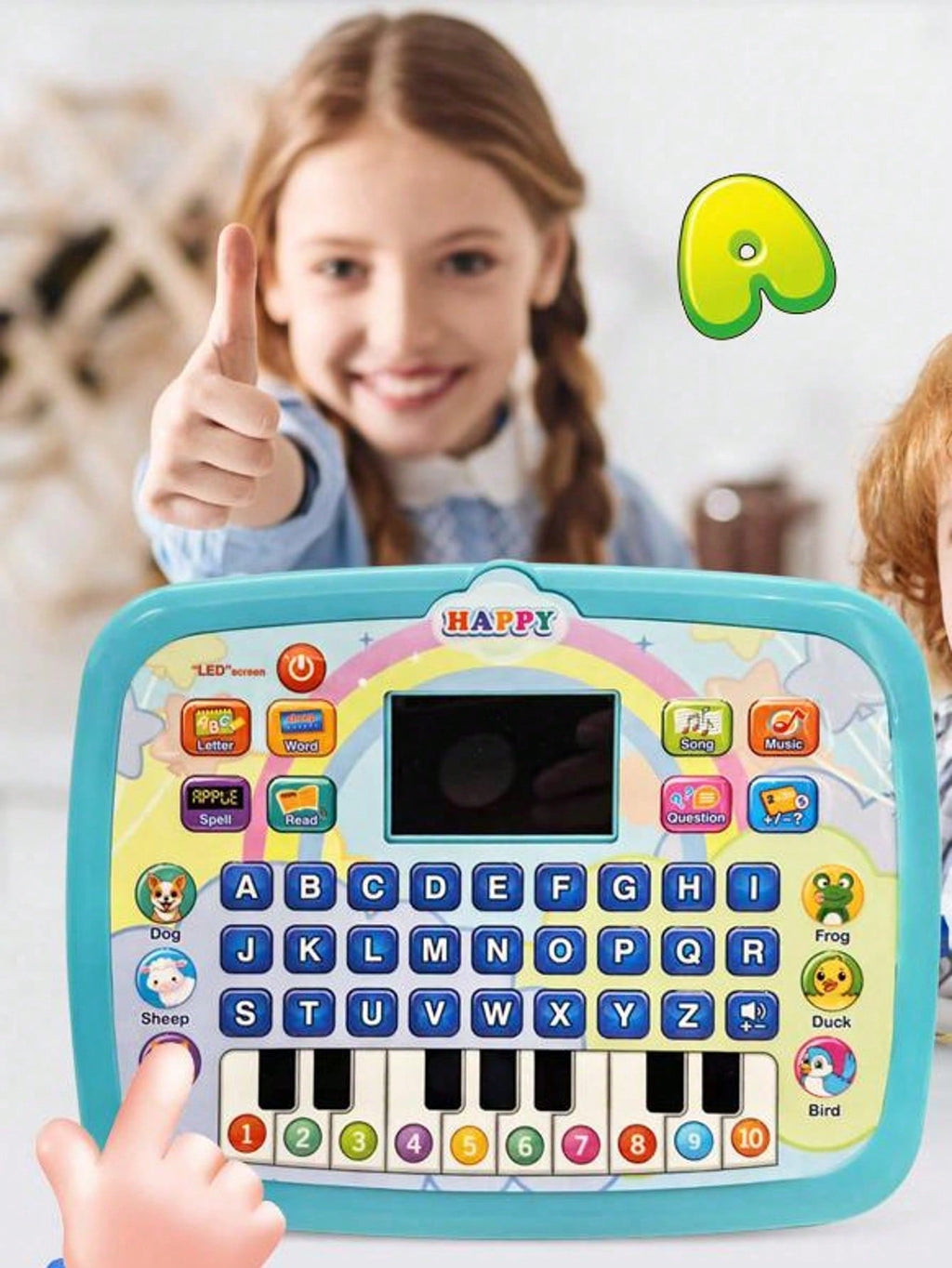 Preschool Learning Pad for Kids Ages 3+, Interactive Electronic Alphabet, Numbers, Words, Music and Math Toy for Home Activities and Educational Gifts