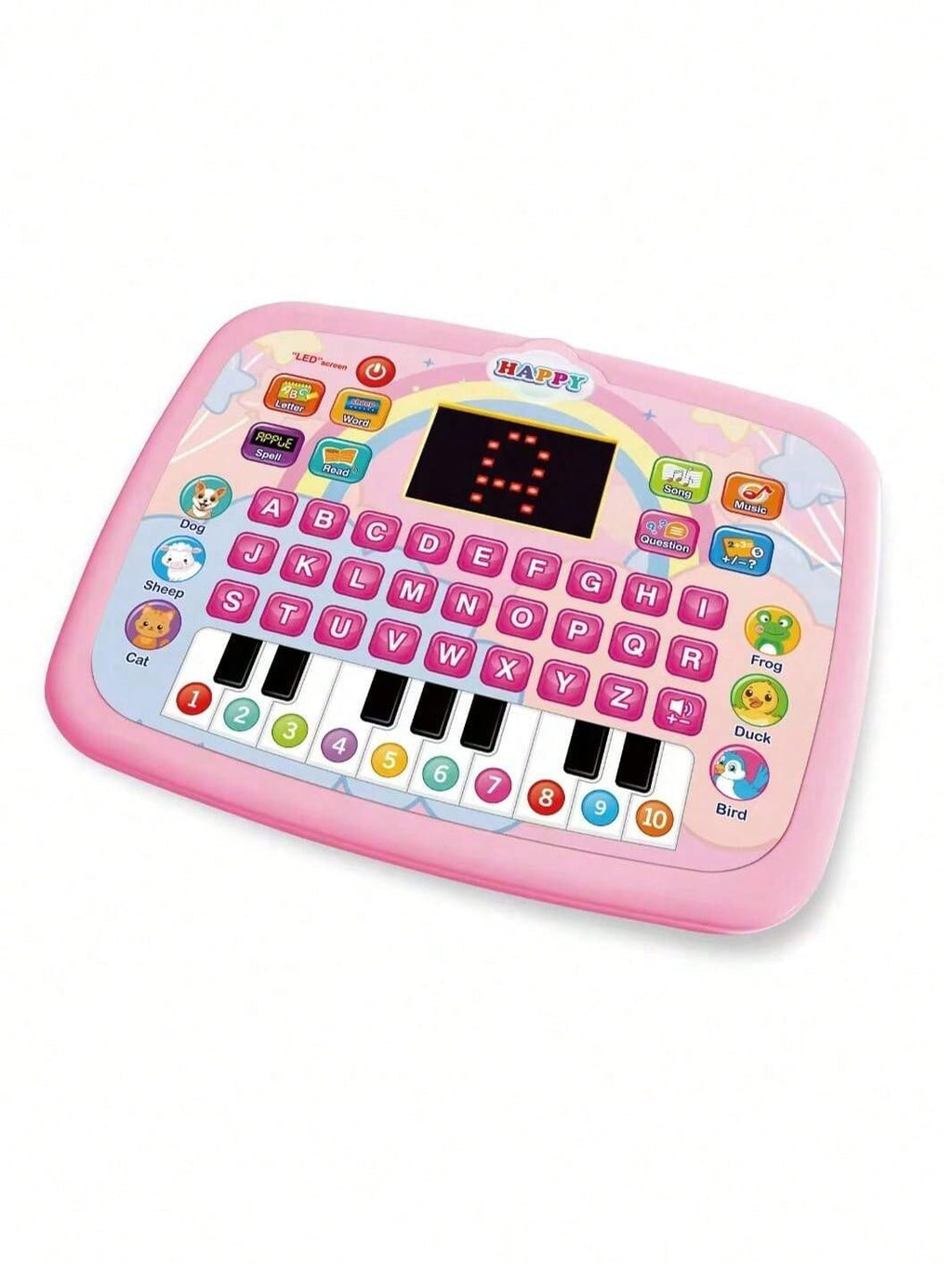 Preschool Learning Pad for Kids Ages 3+, Interactive Electronic Alphabet, Numbers, Words, Music and Math Toy for Home Activities and Educational Gifts