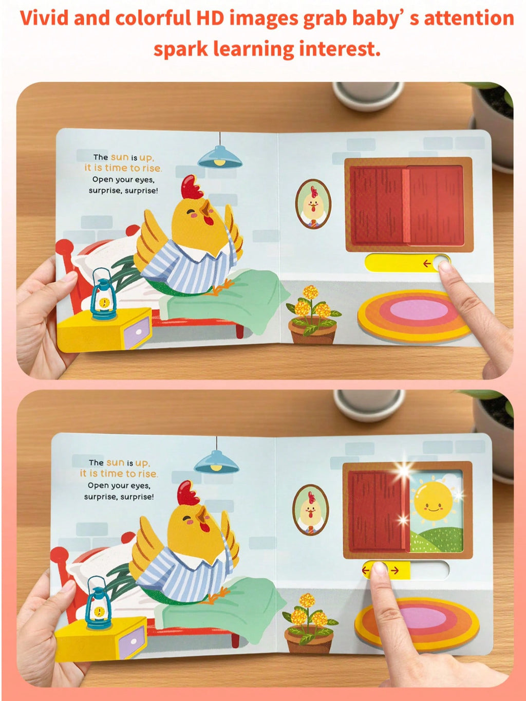 Lift-the-Flap Animal Story Book for Kids Ages 3-6, Daily Routine Picture Book for Preschool Reading, Bedtime and Quiet Travel Activities