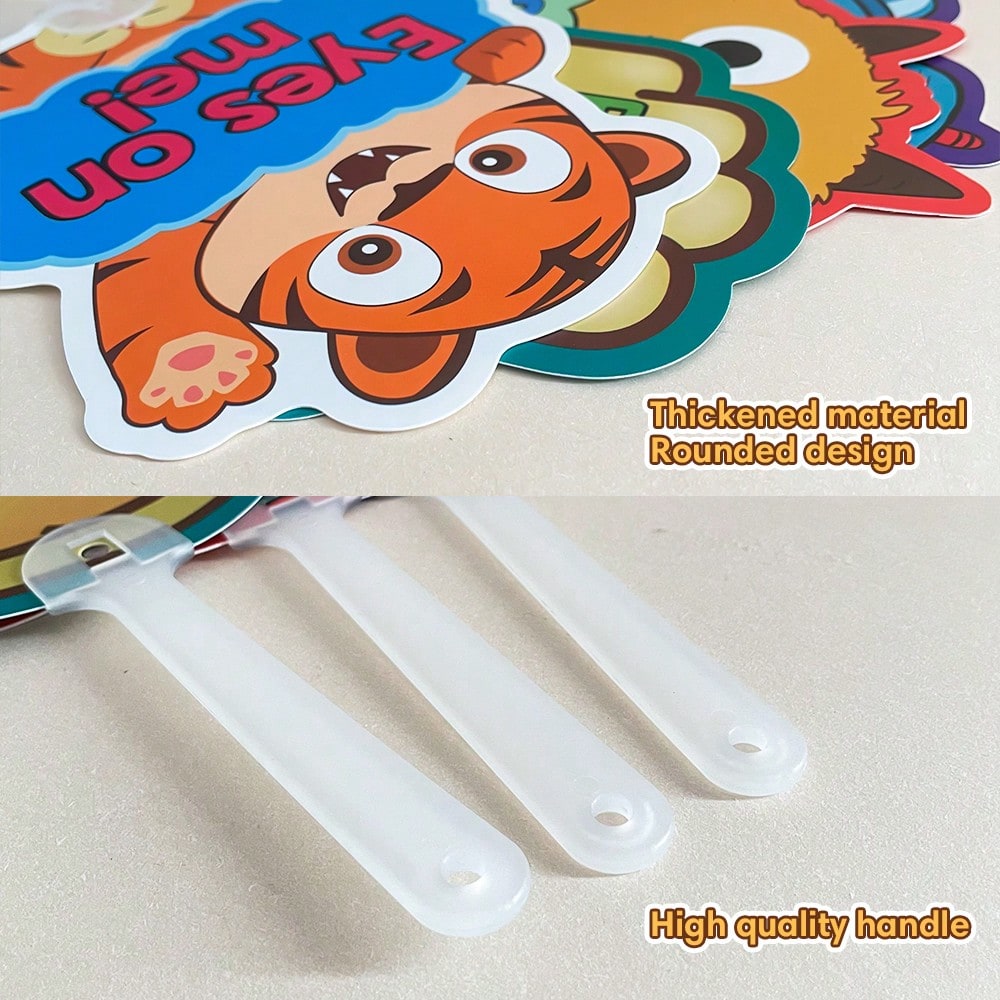 Classroom Management Signs, 8-Piece Plastic Teaching Aid Set for Preschool Rules, Group Activities, Homeschool Learning and Playroom Routines