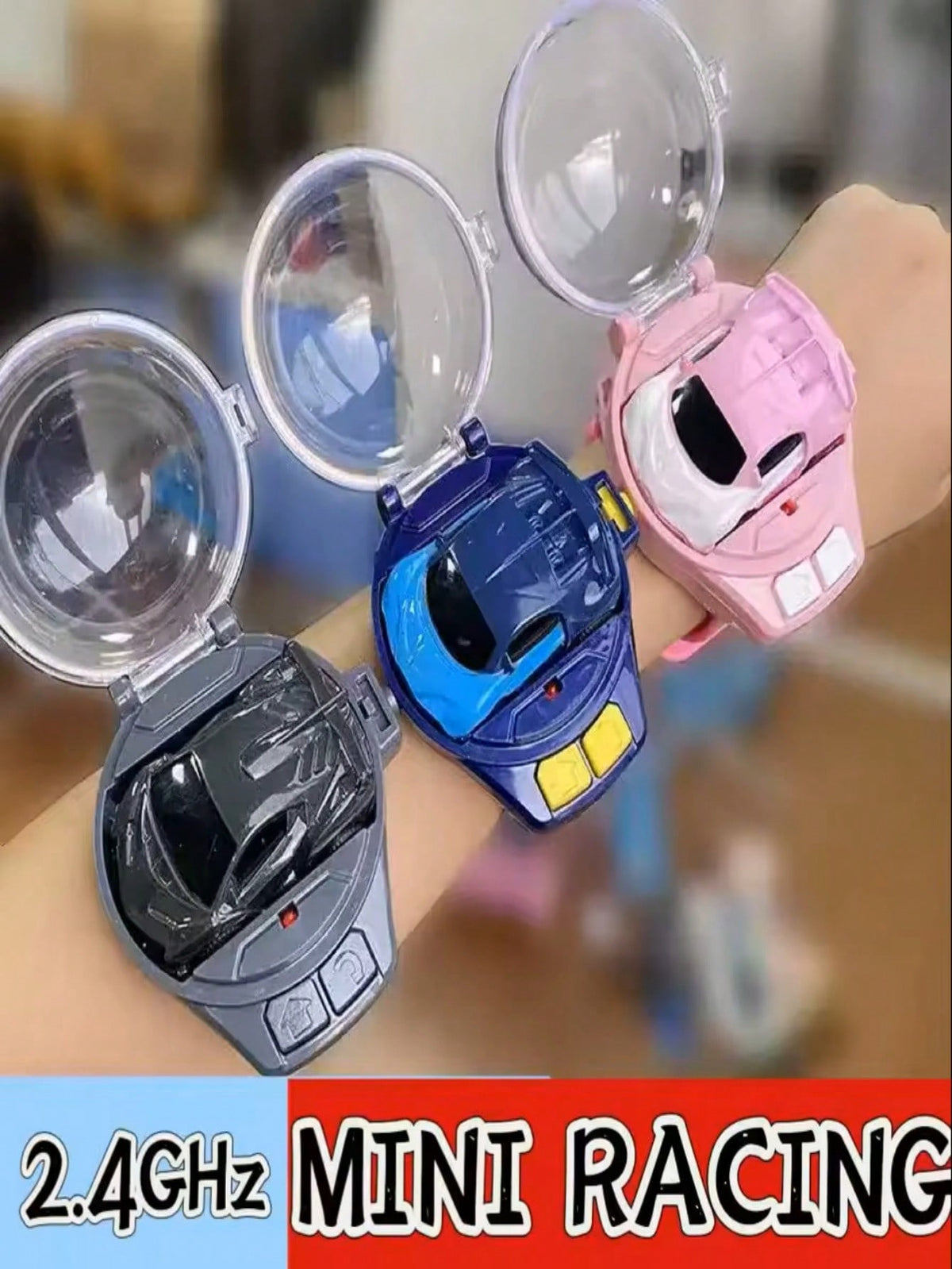 Watch Controlled RC Car for Kids Ages 3-12, Mini Alloy Racing Vehicle with Wireless Watch-Style Remote, Eight Color Options for Birthday and Holiday Gifts