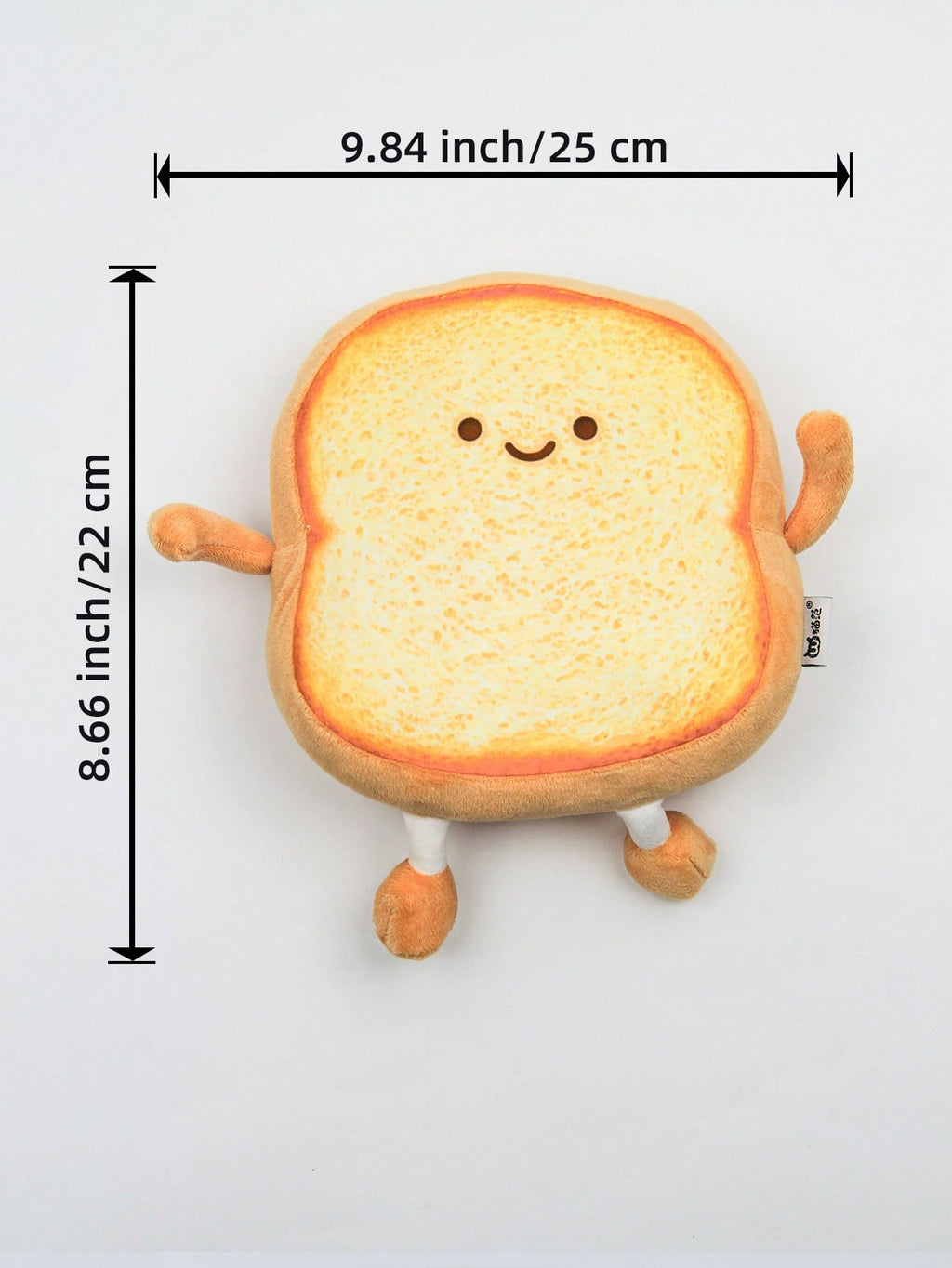 Toast Bread Plush Pillow, 22cm Cute Food Stuffed Doll and Decorative Sofa Cushion for Cozy Home Decor, Birthday and Holiday Gifts