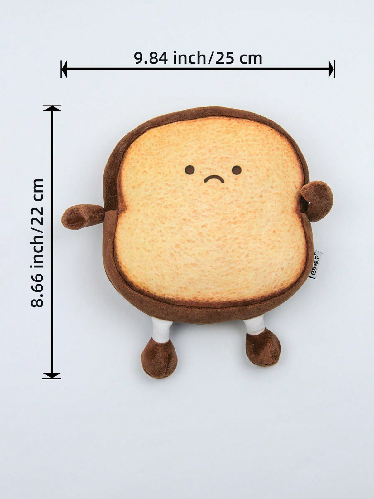 Toast Bread Plush Pillow, 22cm Cute Food Stuffed Doll and Decorative Sofa Cushion for Cozy Home Decor, Birthday and Holiday Gifts