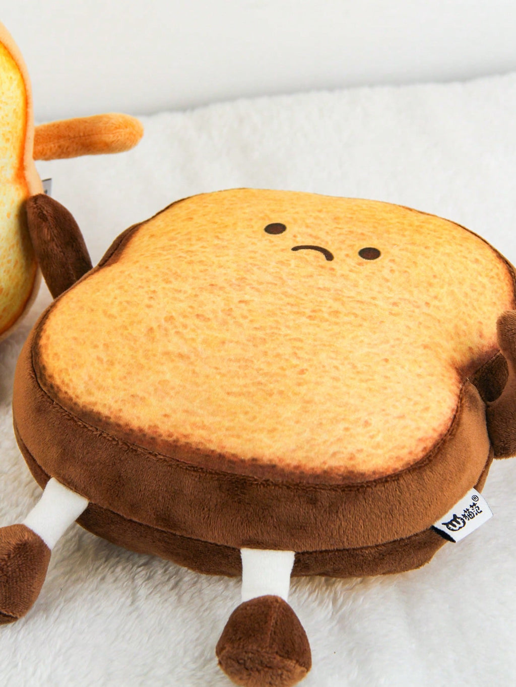 Toast Bread Plush Pillow, 22cm Cute Food Stuffed Doll and Decorative Sofa Cushion for Cozy Home Decor, Birthday and Holiday Gifts