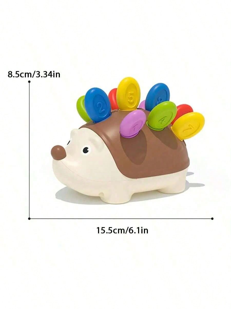 Hedgehog Fine Motor Toy for Toddlers, Montessori-Inspired Counting and Sorting Learning Set for Hands-On Puzzle Play and Early Math Activities