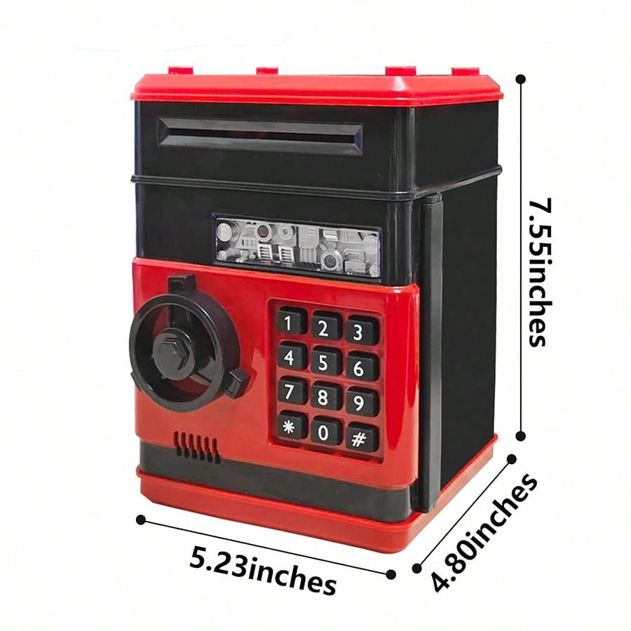 Electronic Piggy Bank for Kids Ages 3-12, Mini ATM Cash and Coin Savings Box for Allowance Goals, Birthday and Christmas Gifts for Boys and Girls