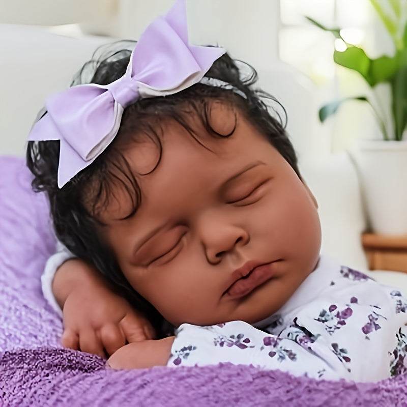 VIVIDOLL 19 Inch Realistic Newborn Reborn Doll with Lifelike Face & Limbs – Premium Craftsmanship Reborn Baby Doll for Kids Ages 3+ & Collectors, Doll Only, No Accessories, Birthday & Christmas Gift