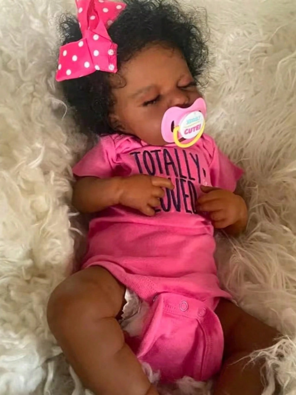 Black Reborn Baby Doll 20 Inch, Lifelike Newborn with Soft Cloth Body, Handmade Art Doll for Pretend Care Play and Gifts for Kids Ages 3+