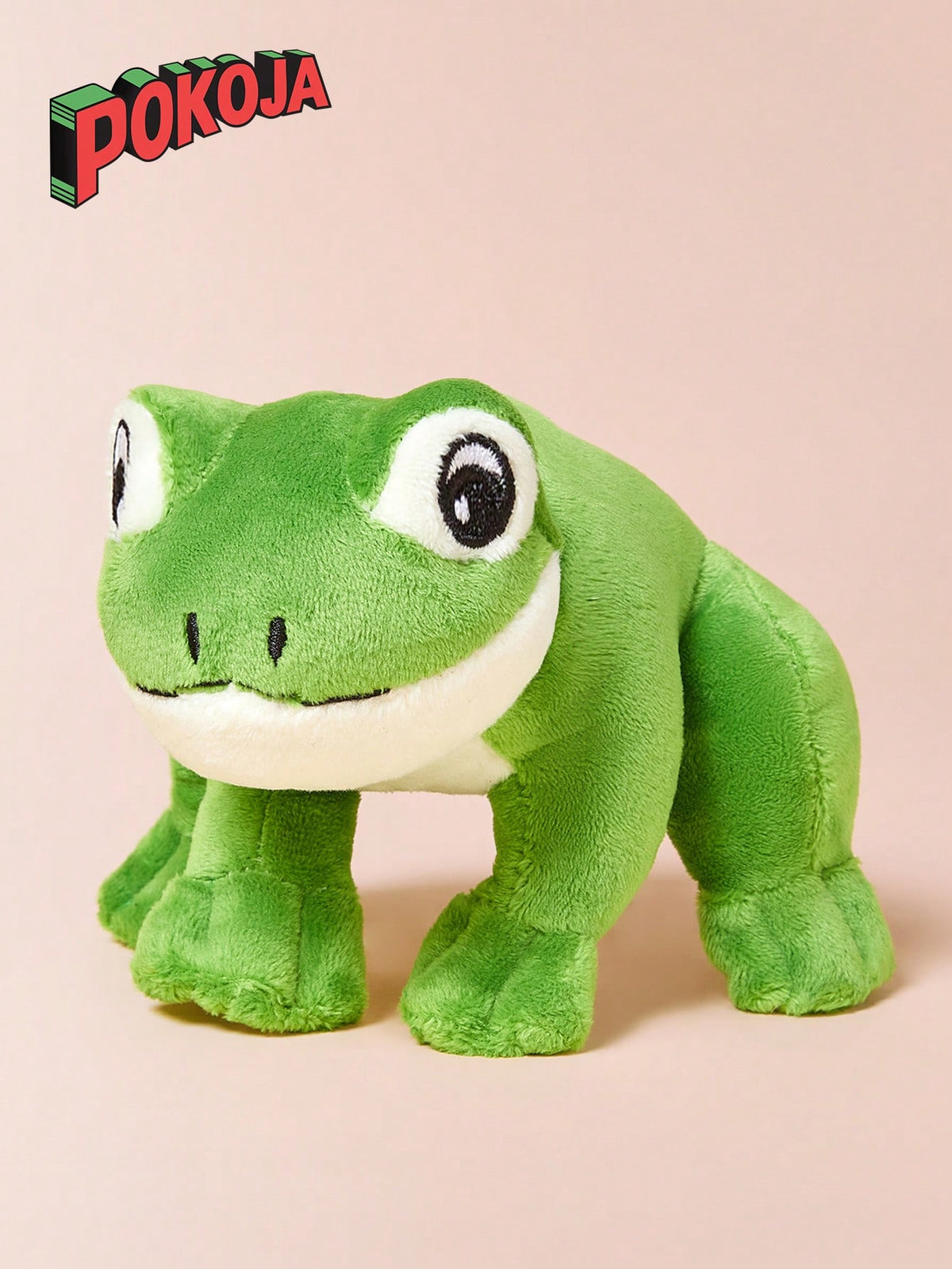 Green Frog Plush Hanging Ornament by POKOJA LAND, 13cm or Frog and Carrot Option, Stuffed Toy Pendant for Festival Decor and Birthday Gifts