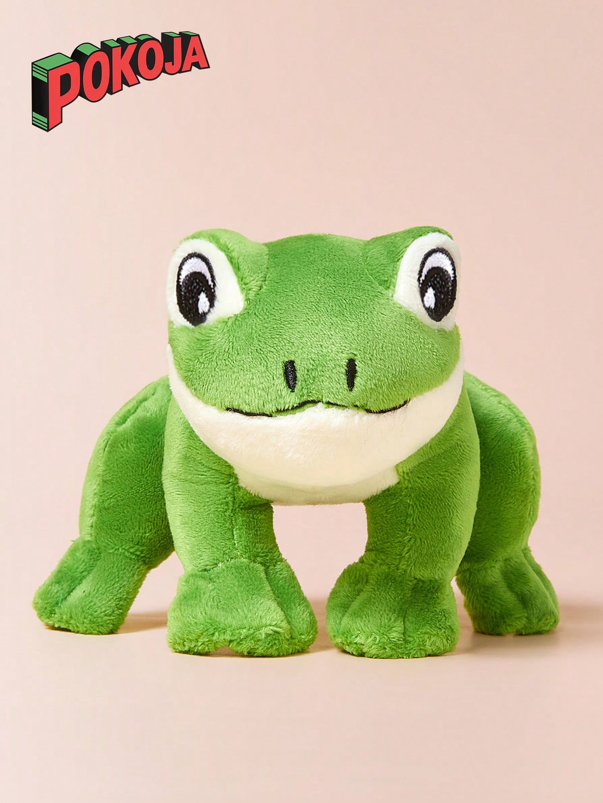 Green Frog Plush Hanging Ornament by POKOJA LAND, 13cm or Frog and Carrot Option, Stuffed Toy Pendant for Festival Decor and Birthday Gifts