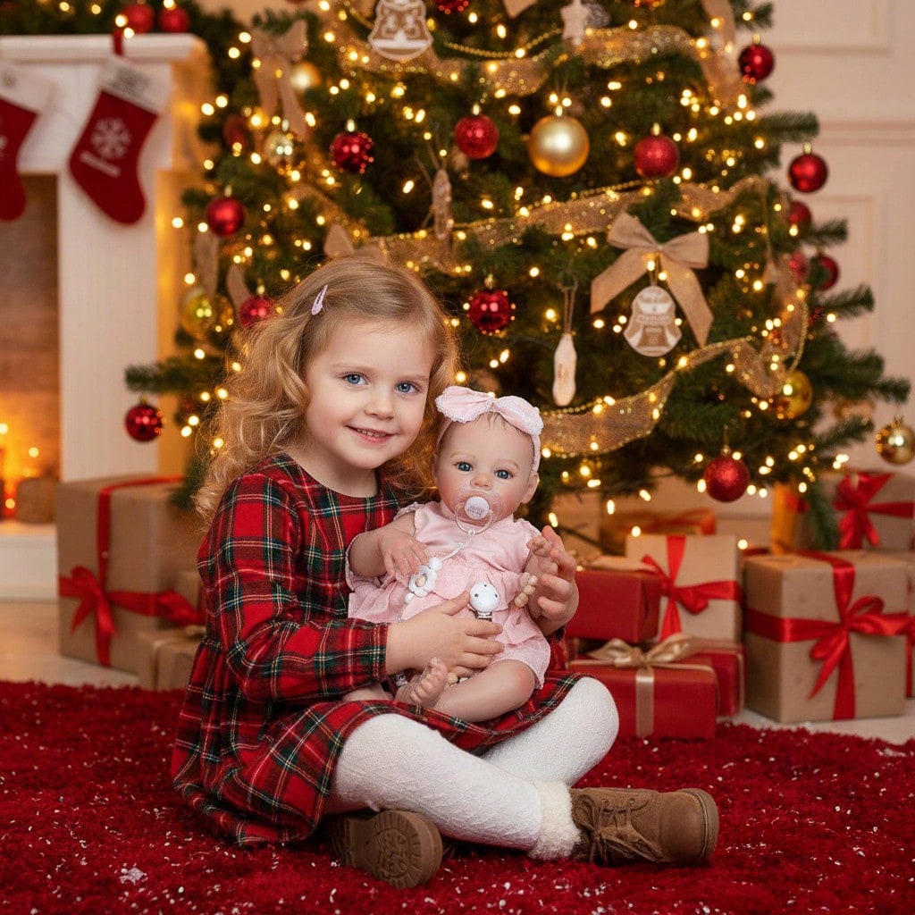 Reborn Girl Doll 20 Inch with Soft Weighted Body, Realistic Newborn Baby for Pretend Care Play, Birthday and Christmas Gift for Kids Ages 3+