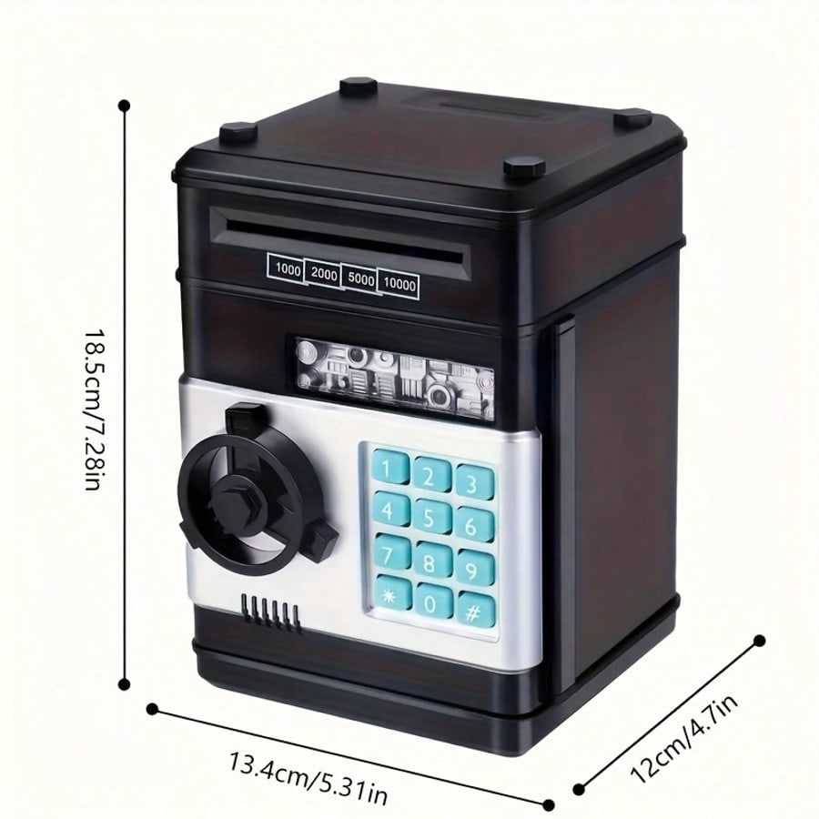 ATM Piggy Bank for Kids Ages 3-12, Electronic Cash and Coin Money Savings Box for First Allowance, Birthday and Christmas Gifts for Boys and Girls