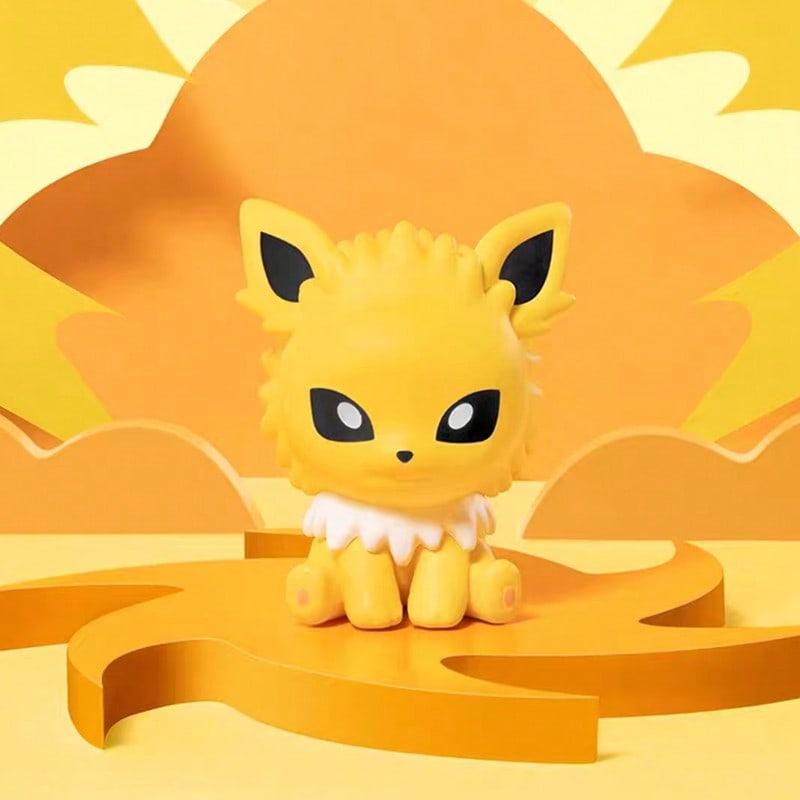 Eevee Sleeping Figure Blind Box, Evolution Series Chibi Collectible with Soft Resin Texture, 1 Random Figurine for Desk and Bedside Decor