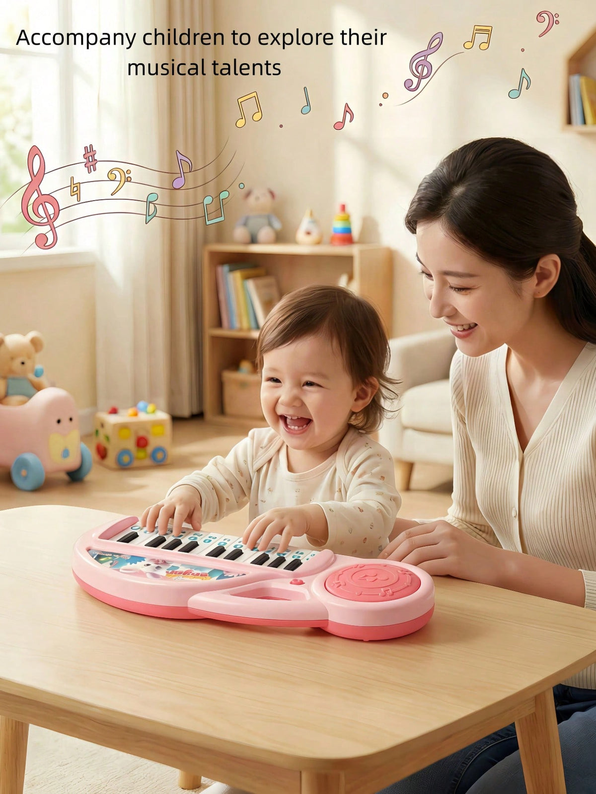 13-Key Electronic Piano Toy for Kids, Portable Cartoon Musical Keyboard for Early Music Exploration, Boys and Girls Birthday Gift