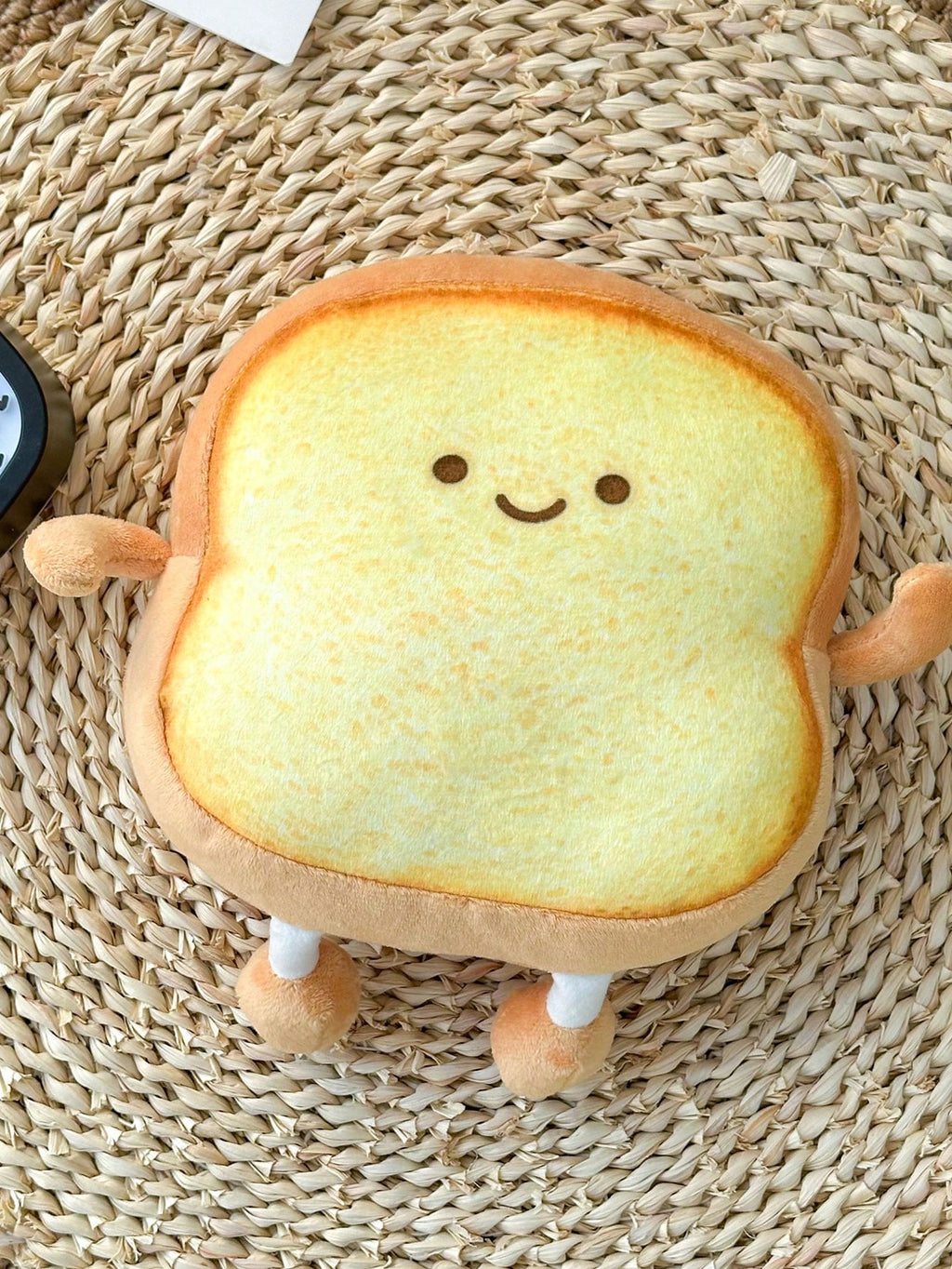 Toast Bread Plush Pillow, 22cm Cute Food Stuffed Doll and Decorative Sofa Cushion for Cozy Home Decor, Birthday and Holiday Gifts