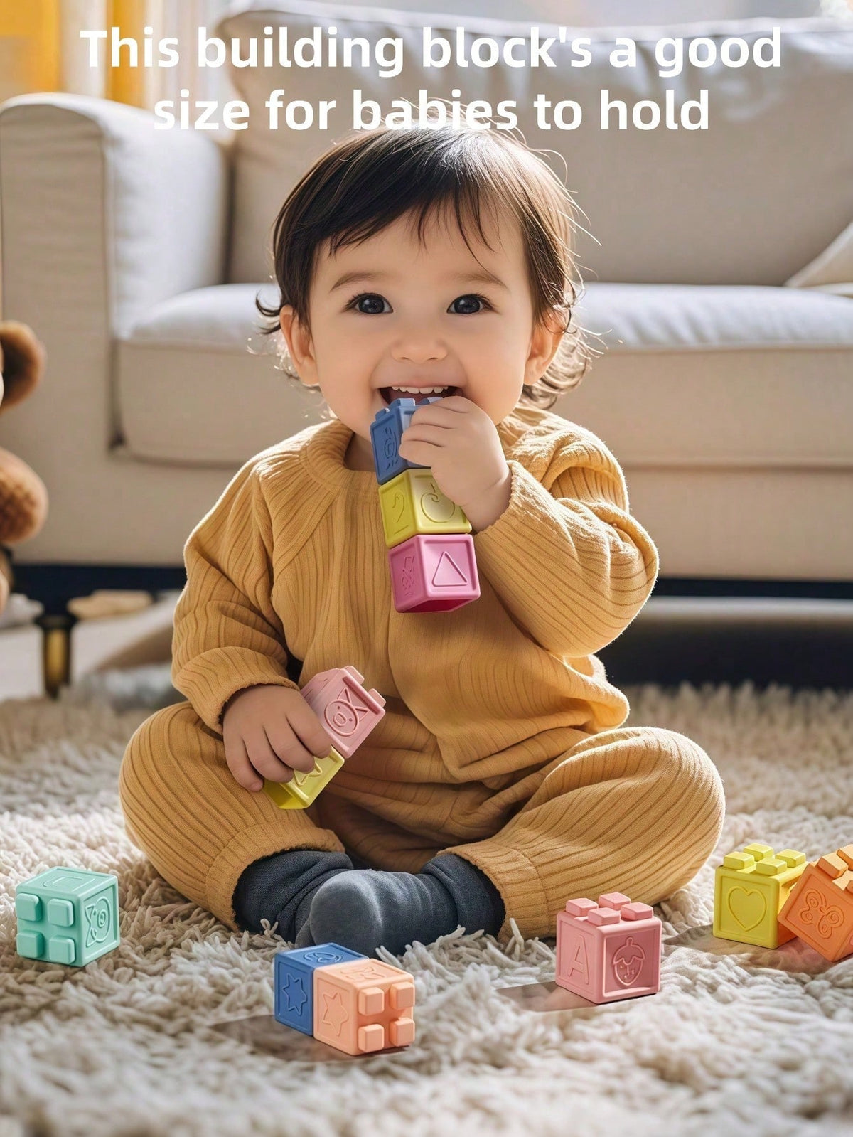 Soft Number Building Blocks for Toddlers, Multicolor Silicone Sensory Stacking Toys, Montessori-Inspired Learning Gift, 8/16/24 Pieces