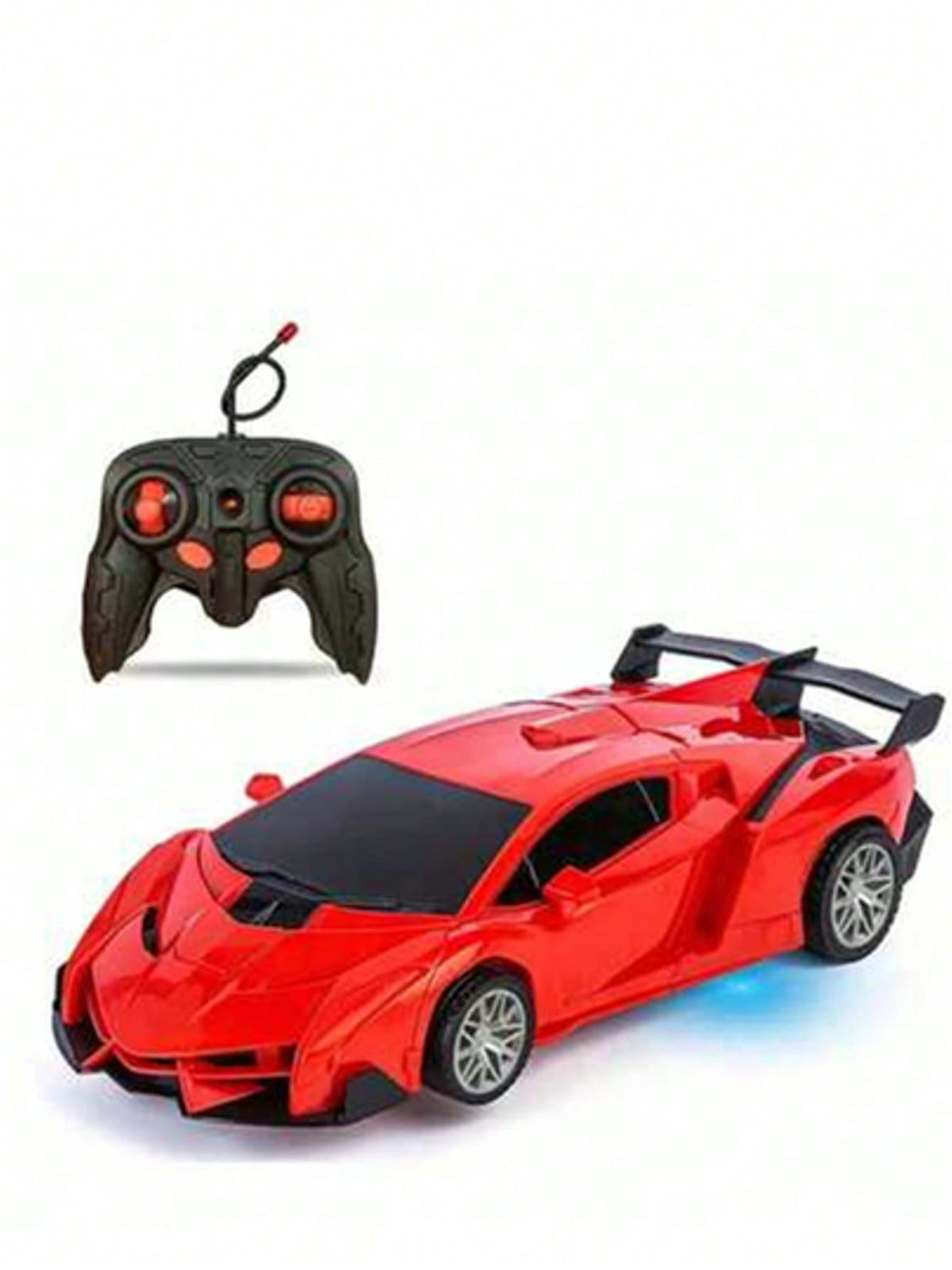 Red Transforming RC Robot Car for Kids Ages 3+, 1:18 Scale Remote Control Vehicle with One-Button Transformation and 360-Degree Drift for Birthday Gifts