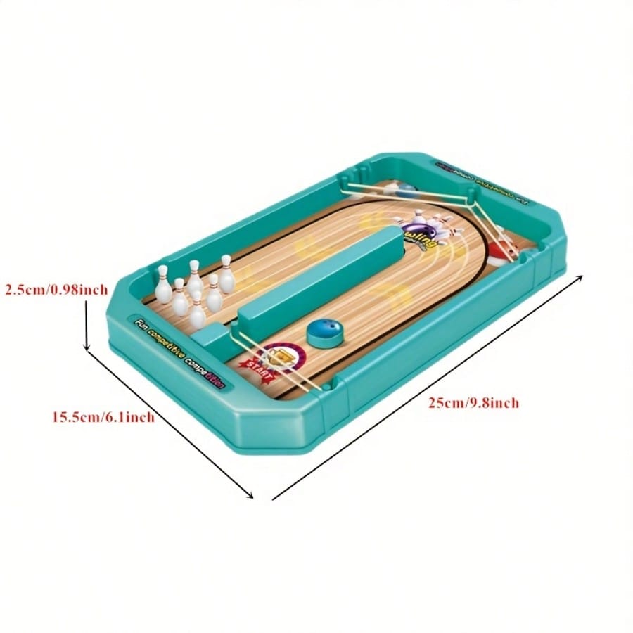 6-in-1 Tabletop Sports Game Set with Finger Football, Mini Bowling and Basketball Shooting for Interactive Family Game Nights and Party Fun