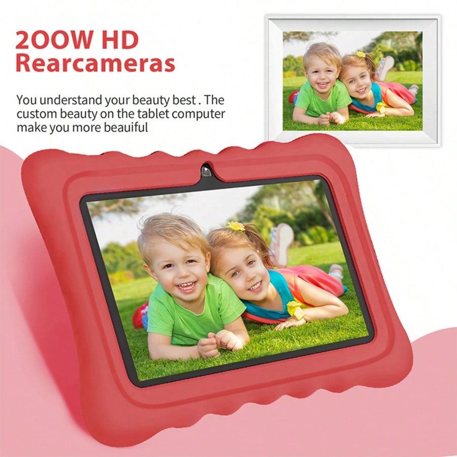 Kids WiFi Tablet with Parental Controls, 7-Inch Android 13 HD IPS Screen, 4GB RAM 64GB Storage, Dual Cameras and 4000mAh Battery for Learning and Games