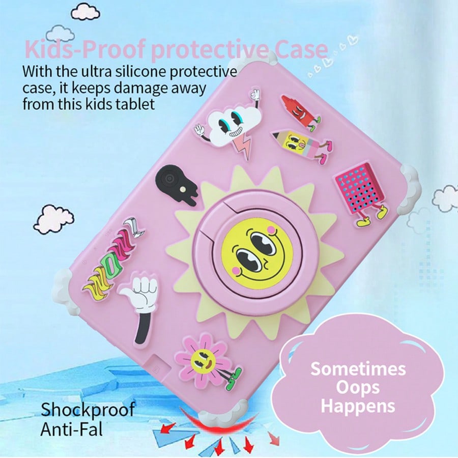 Android 13 Kids Learning Tablet, 7-Inch HD IPS Display, 4GB RAM 64GB Storage, WiFi, Parental Controls, Dual Cameras and 4000mAh Battery
