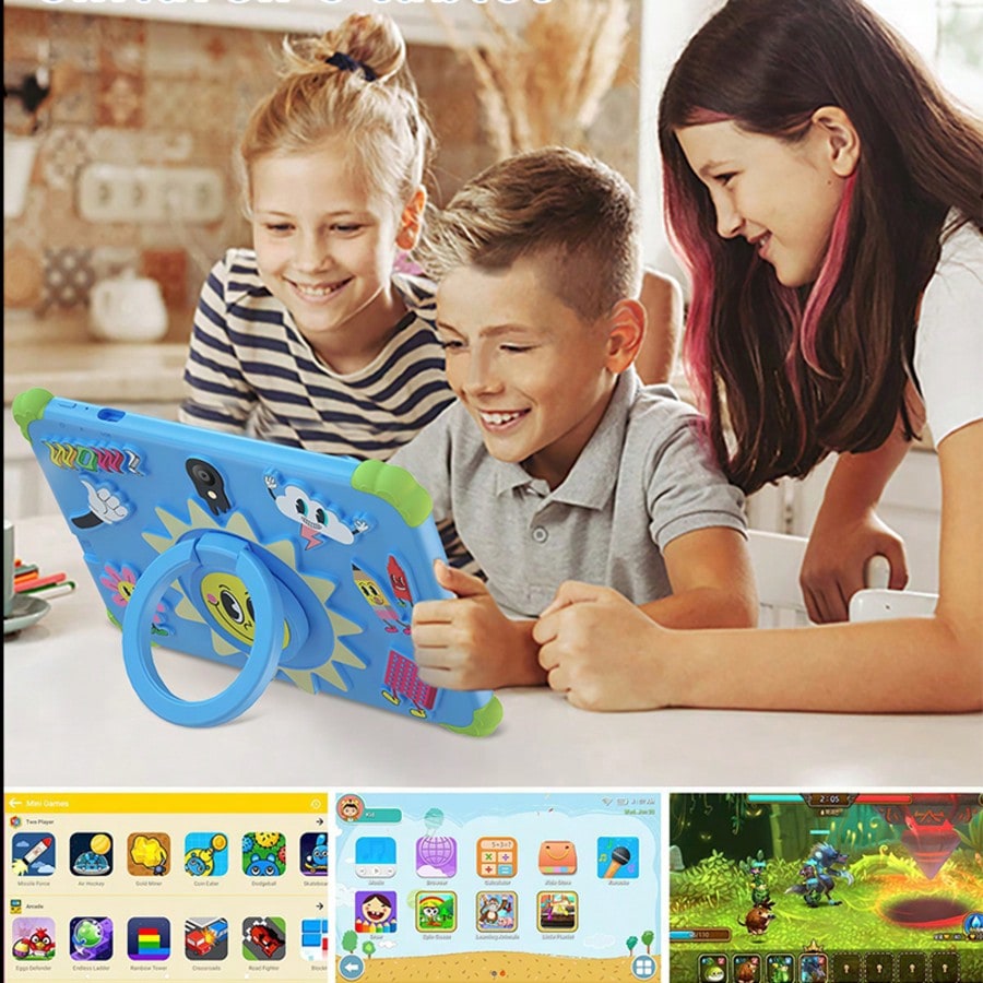 Android 13 Kids Learning Tablet, 7-Inch HD IPS Display, 4GB RAM 64GB Storage, WiFi, Parental Controls, Dual Cameras and 4000mAh Battery