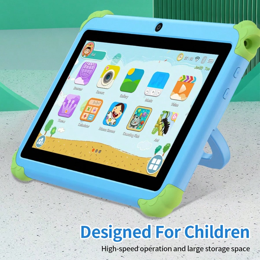 Android 13 Kids Learning Tablet, 7-Inch HD IPS Display, 4GB RAM 64GB Storage, WiFi, Parental Controls, Dual Cameras and 4000mAh Battery
