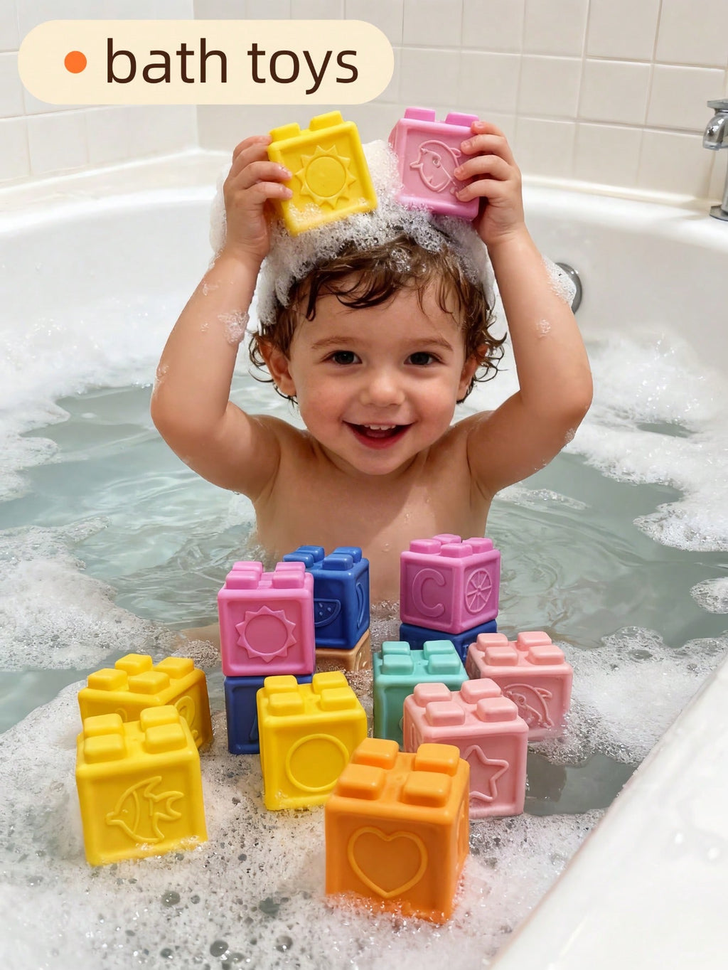 Soft Number Building Blocks for Toddlers, Multicolor Silicone Sensory Stacking Toys, Montessori-Inspired Learning Gift, 8/16/24 Pieces
