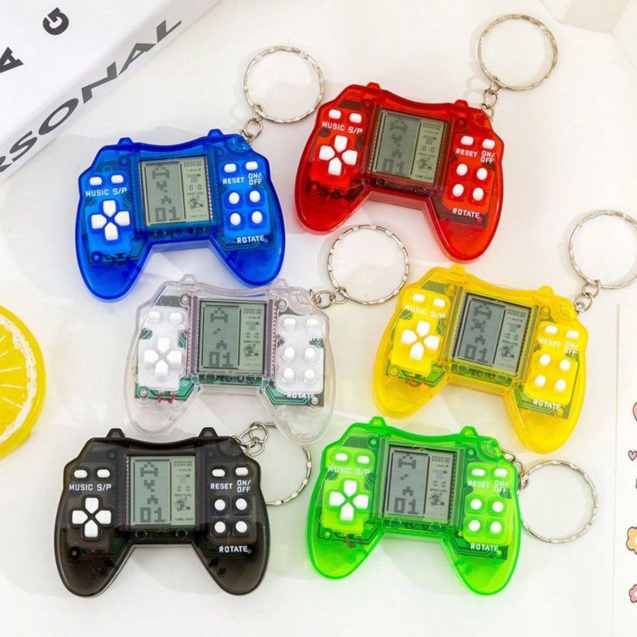 Video Game Controller Keychains 12 Pack, Mini Gamer Party Favors for Birthday Gift Bags, School Celebrations and Backpack Accessories, Style 1
