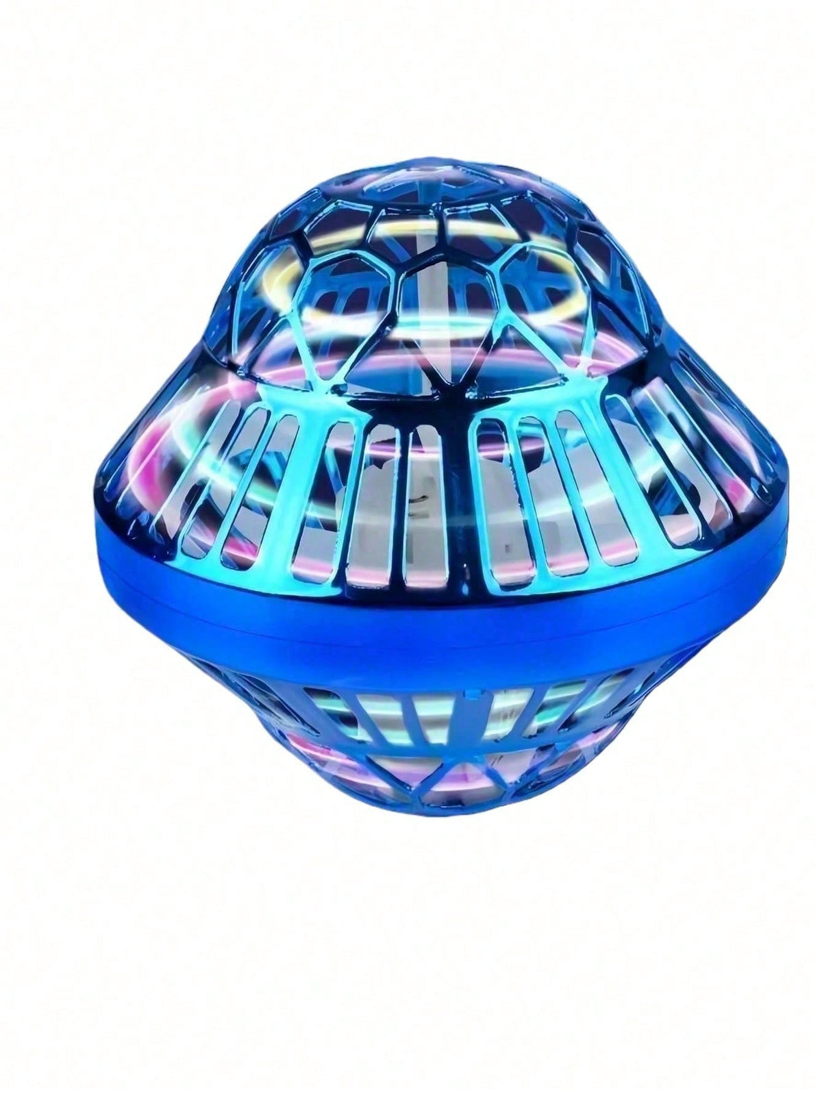 Flying Orb Ball Toy with LED Lights, Auto-Rebound Hand-Controlled Hovering Spinner for Indoor Outdoor Play, Gifts for Boys and Girls Ages 6+
