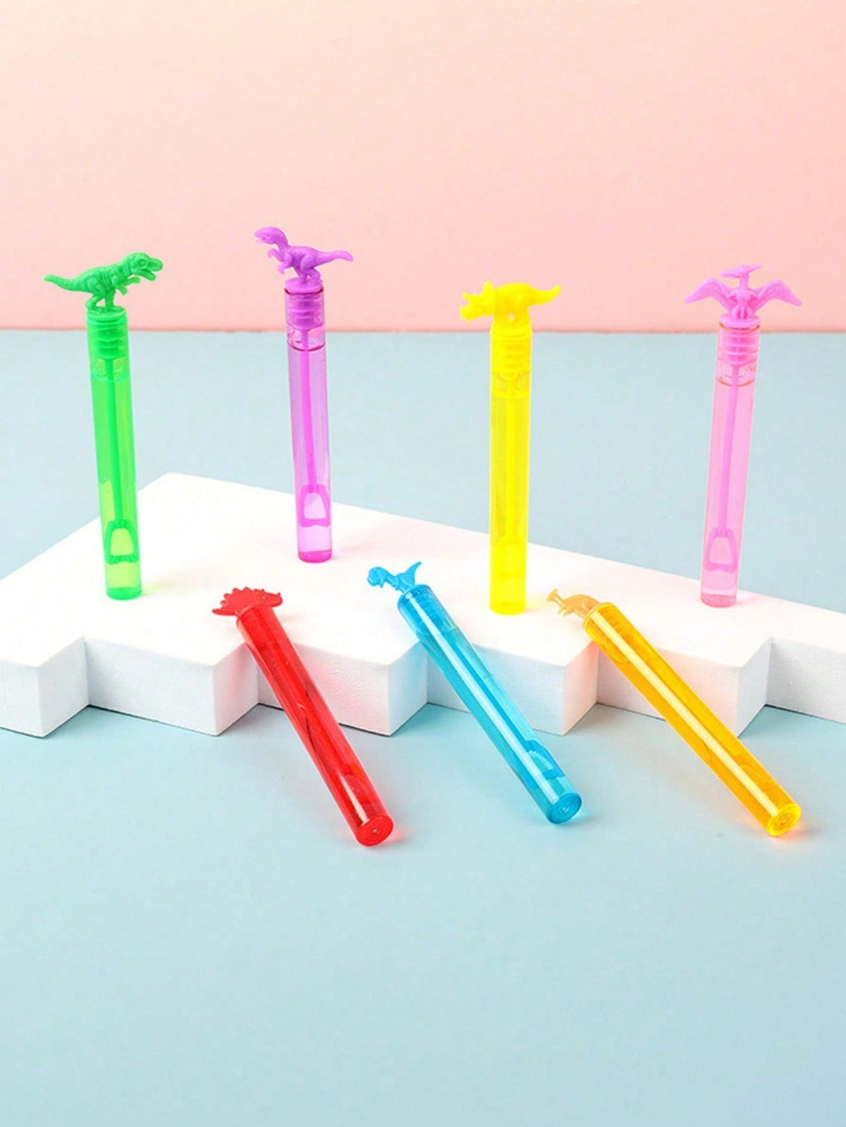 Mini Bubble Wands Bulk Party Favors, 12/24/48-Piece Handheld Bubble Tubes for Birthday Goodie Bags and Outdoor Play, Bubble Liquid Not Included