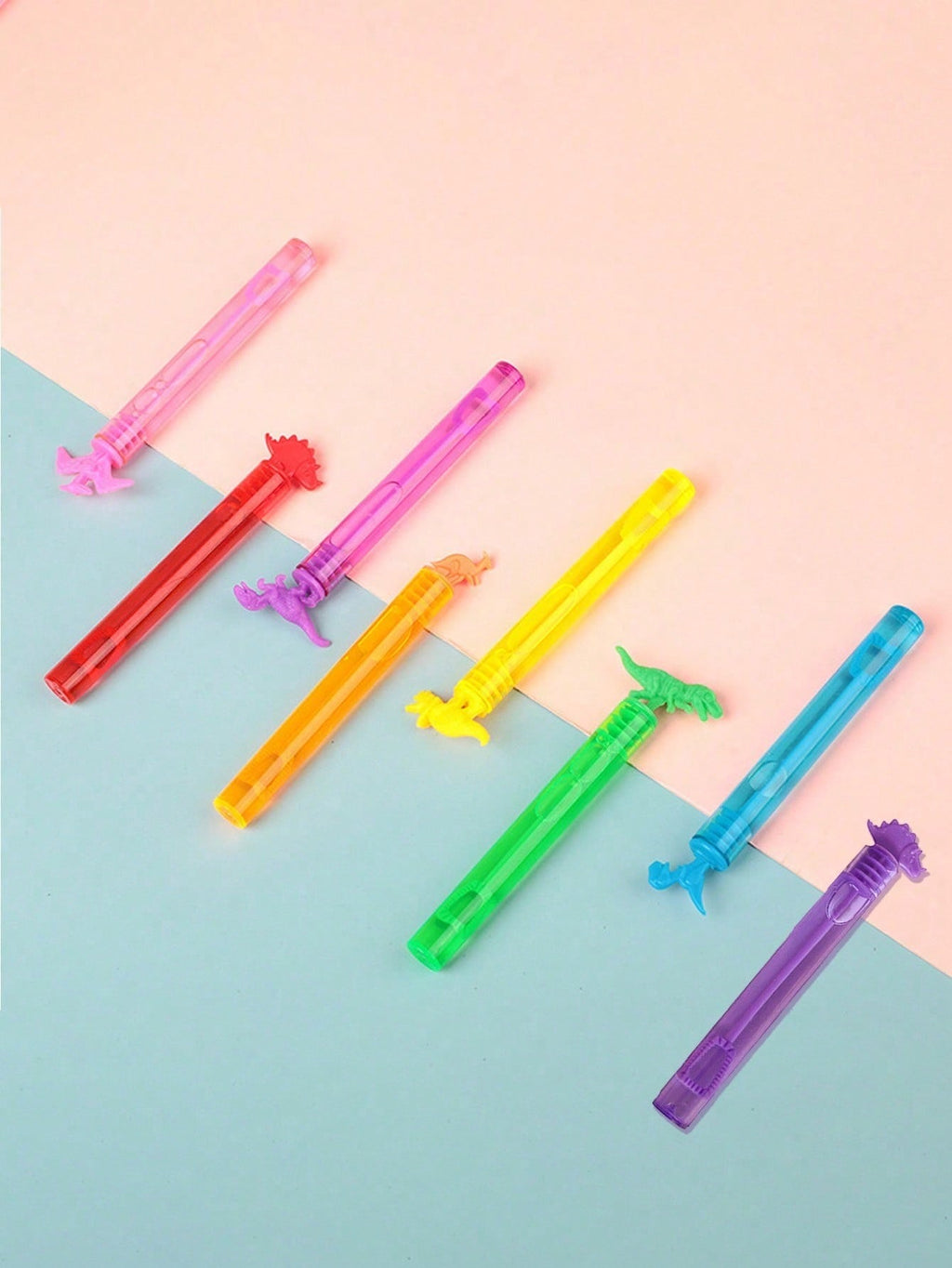 Mini Bubble Wands Bulk Party Favors, 12/24/48-Piece Handheld Bubble Tubes for Birthday Goodie Bags and Outdoor Play, Bubble Liquid Not Included