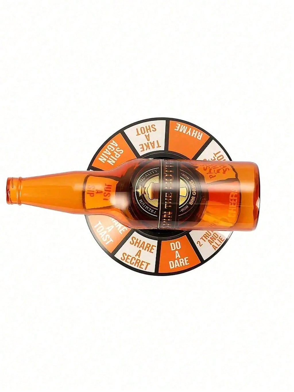 Drinking Game Spinner for Adults, 1pc Plastic Party Game with Bottle or Arrow Style Options for Birthday Parties, Bachelor Nights and Social Gatherings
