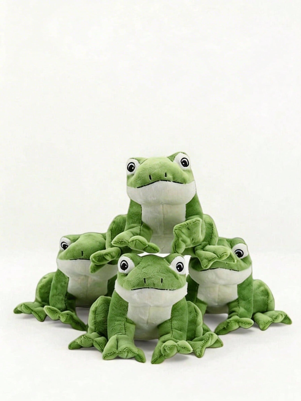 Frog Plush Pendant by POKOJA LAND, Green Stuffed Animal with 13cm or Frog and Carrot Options for Birthday Gifts and Festival Decoration