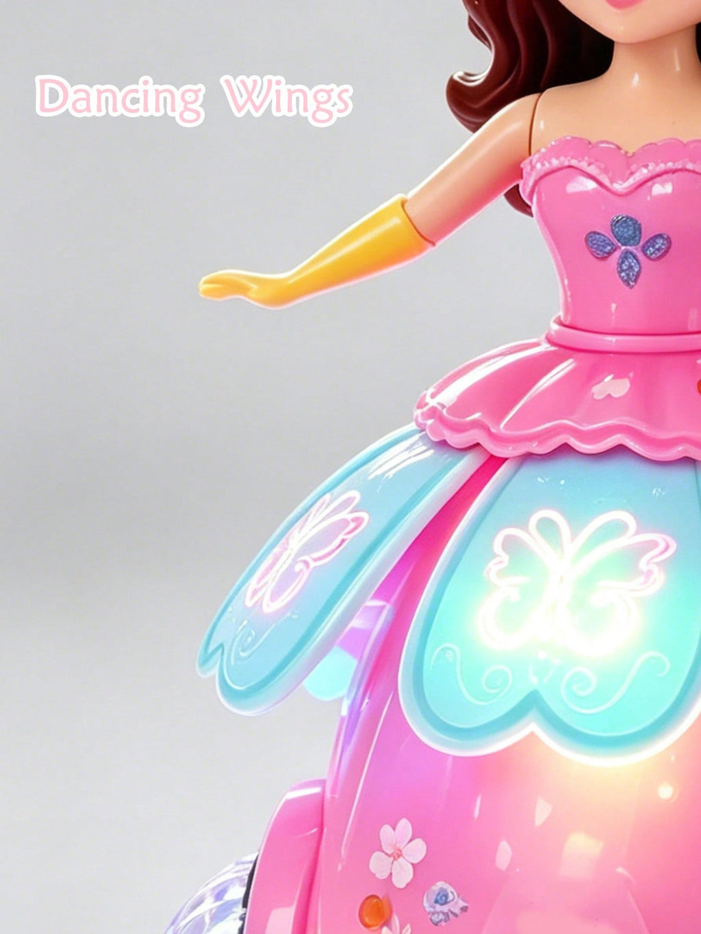 Dancing Princess Toy with 360° Rotation, Music and Lights, ABS Electric Spinning Princess for Kids Ages 2+, Pink or Blue Birthday Gift
